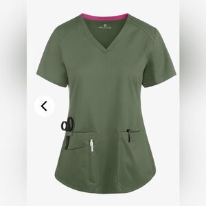 MedCouture Touch XL Olive scrub set